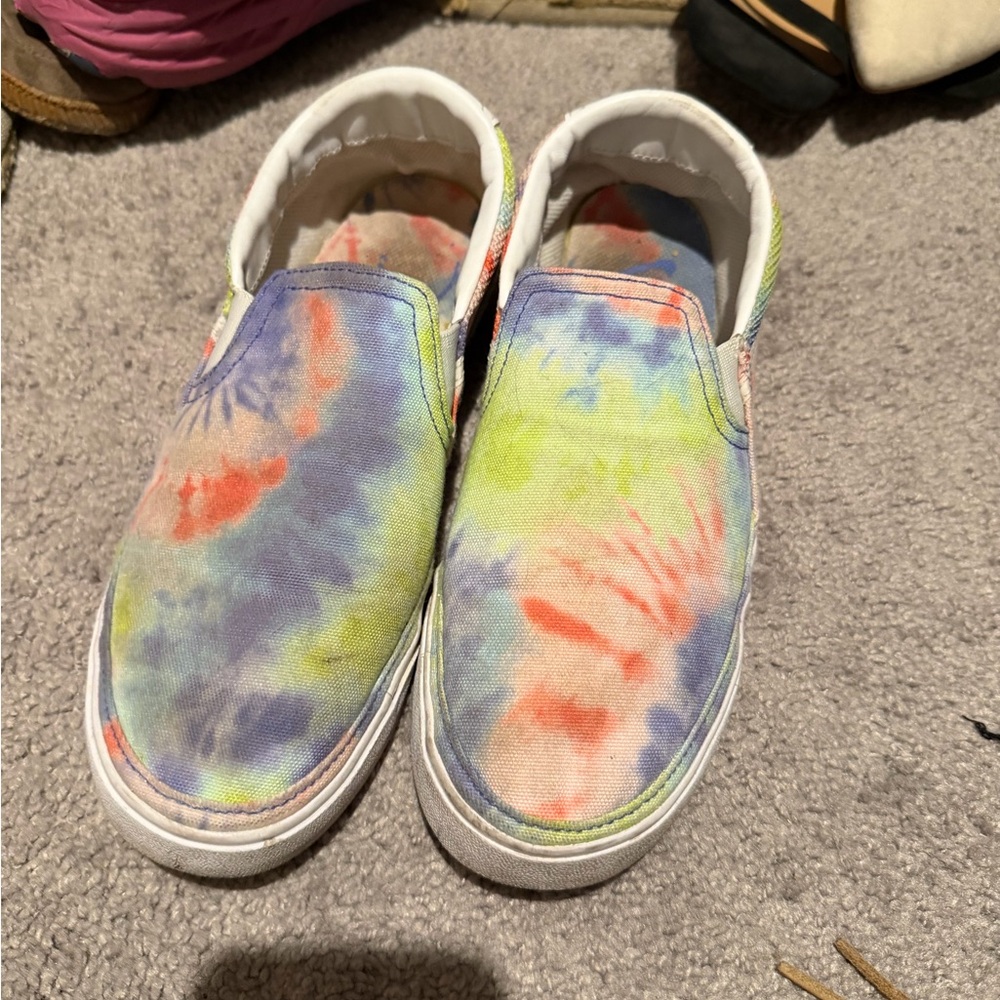 Nike Tie-Dye Slip-On Sneakers in Pastel Multi